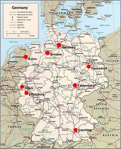 Verteilung von LOFAR-Statonen in Deutschland.
