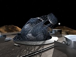 OWL (Overwhelmingly Large Telescope), eine Konzeptstudie der ESO für ein optisches Teleskop der 100-m-Klasse.