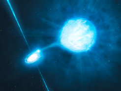 Schwarzes Loch im Zentrum der Galaxie NGC 300.