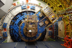 The GREAT far-infrared spectrometer is mounted to the telescope flange, inside the pressurized cabin. During observations GREAT rotates ±20 degrees from the vertical.
