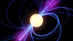 An artist's impression of a pulsar.