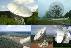 The five 100-m class telescopes forming the Large European Array for Pulsars