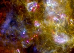 Cygnus X star-forming complex, observed with Herschel