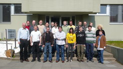 VLBI Department, April 2010. Among others, from top left to bottom right: Eduardo Ros, RuSen Lu, Nicola Marchili, Christian M. Fromm, Marios Karouzos, Jan Wagner, Alan L. Roy, Tuomas Savolainen, Thomas P. Krichbaum, J. Anton Zensus, Mar Mezcua, Frank Schinzel, Kirill Sokolovsky.