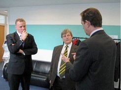 Profs. Brian Boyle, Eike Weber and Ambassor Peter Tesch