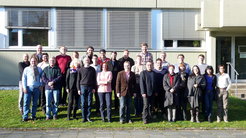 VLBI Department Picture, taken in November 2013. Among others, from top left to bottom right: E. Angelakis, Eduardo Ros, Thomas P. Krichbaum, I. Myserlis, S. Britzen, Alan L. Roy, Vassilis Karamanavis, Eric Clausen-Brown, Lars Fuhrmann, Tuomas Savolainen, Uwe Bach, James Anderson, J.A. Zensus, Jan Wagner, Bindu Rani.