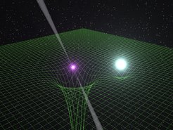 Artist’s impression of the Pulsar-White Dwarf binary system PSR J0348+0432, investigated by John Antoniadis in the context of his doctoral thesis work.