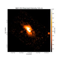 Polarized Intensity at 3.6 cm (8.35 GHz), Effelsberg, Resolution 84", Heesenet al. 2009a