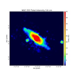 Total Intensity at 3.6 cm (8.35 GHz), Effelsberg, Resolution 84", Heesenet al. 2009a