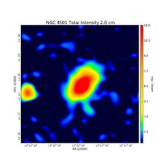 Total Intensity at 2.8 cm (10.45 GHz), Effelsberg, Resolution 1.13', Weżgowiec et al. 2007