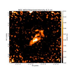 Polarized Intensity at 6.2 cm (4.86 GHz), VLA, Resolution 18", Vollmer et al. 2007