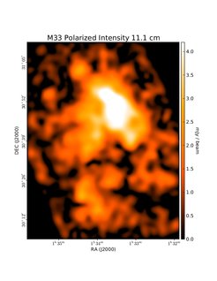 Polarized Intensity at 11.1 cm (2.70 GHz), Effelsberg, Resolution 5', Buczilowski & Beck 1987