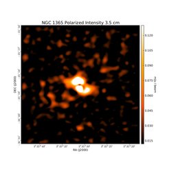 Polarized Intensity at 3.5 cm (8.46 GHz), VLA, Resolution 15", Beck et al. 2005