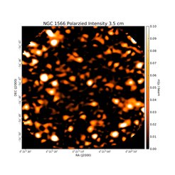 Polarized Intensity at 3.5 cm (8.64 GHz), ATCA, Resolution 16", Ehle et al. 1996