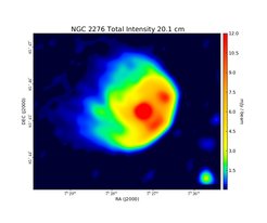 Total Intensity at 20.1 cm (1.49 GHz), VLA, Resolution 15", Hummel & Beck 1995
