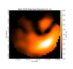 Polarized Intensity at 6.1 cm (4.89 GHz), VLA, Resolution 30", Hummel & Beck 1995