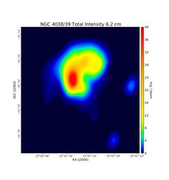 Total Intensity at 6.2 cm (4.86 GHz), VLA, Resolution 6.5"×4.5", Chyży & Beck 2004