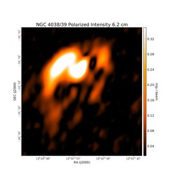 Polarized Intensity at 6.2 cm (4.86 GHz), VLA, Resolution 6.5"×4.5", Chyży & Beck 2004