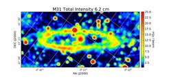 Total Intensity at 6.2 cm (4.85 GHz), Effelsberg, Resolution 3', Berkhuijsen et al. 2003