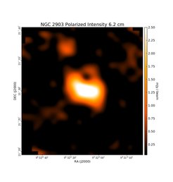 Polarized Intensity at 6.2 cm (4.85 GHz), Effelsberg, Resolution 147'', Unpublished, Credit: Rainer Beck