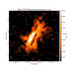 Polarized Intensity at 6.2 cm (4.86 GHz), VLA, Resolution 16'', Soida et al. 2011