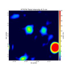 Total Intensity at 6.2 cm (4.85 GHz), Effelsberg, Resolution 2.5', Chyży et al. 2007