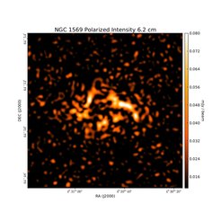 Polarized Intensity at 6.2 cm (4.86 GHz), WSRT, Resolution 12.64"×11.66", Kepley et al. 2010