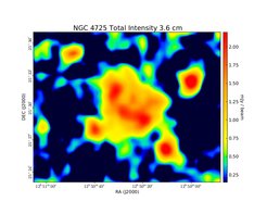 Total Intensity at 3.6 cm (8.35 GHz), Effelsberg, Resolution 90'', Unpublished, Credit: Ancor Damas (MPIfR)