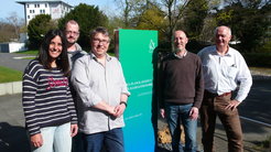 MPIfR scientists traveling for the mm-VLBI observations in April 2017. From left to right: Rebecca Azulay (Pico Veleta), Sven Dornbusch (APEX), Helge Rottmann (Pico Veleta & ALMA), Alan Roy (APEX), and Thomas Krichbaum (Pico Veleta).