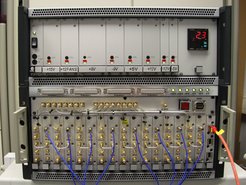Abb.1 - Komplettes IF System, mit insgesamt 8 IF Modulen.