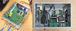 Digitizer 2 / Packetizer 2: Prototype of the Digitizer 2 (left) and the Packetizer 2 (right).