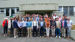 MPIfR Radio Astronomy/VLBI Department (June 2022). Among others, from left to bottom, top: Nicholas R. MacDonald, Jan Wagner, Thomas P. Krichbaum. Bottom: J. Anton Zensus, Eduardo Ros.