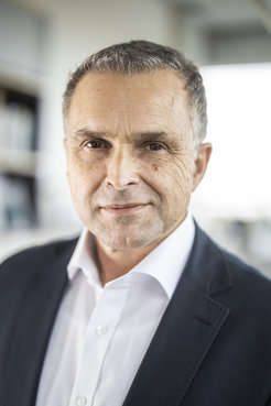 Fig. 1: Prof. J. Anton Zensus, Director at the Max Planck Institute for Radio Astronomy (MPIfR) in Bonn, Germany, and Head of the Radio Astronomy / VLBI research department at MPIfR.