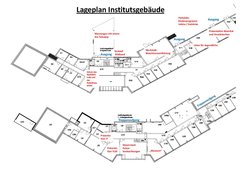 Gebäudeplan des Radio-Observatoriums Effelsberg