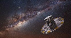 Abb. 2: GAIA ist eine Raumsonde der Europäischen Raumfahrtagentur ESA, die einige Milliarden Objekte in unserer Milchstraße und außerhalb am Himmel beobachtet hat. Es handelt sich dabei um einige Petabyte an Daten, für deren Auswertung auch KI-Programme zum Einsatz kommen.