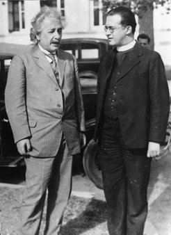 Albert Einstein und Georges Lemaître.