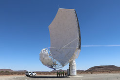 Fig. 2: Detailed view of a MeerKAT Radio Telescope