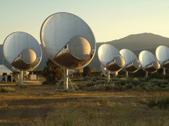 Das Allen Telescope Array (ATA) in Kalifornien.